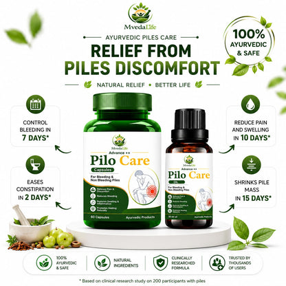 MvedaLife  Piles Care Capsules Oil