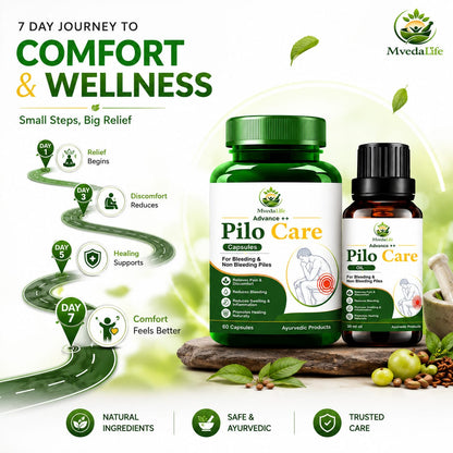 MvedaLife  Piles Care Capsules Oil