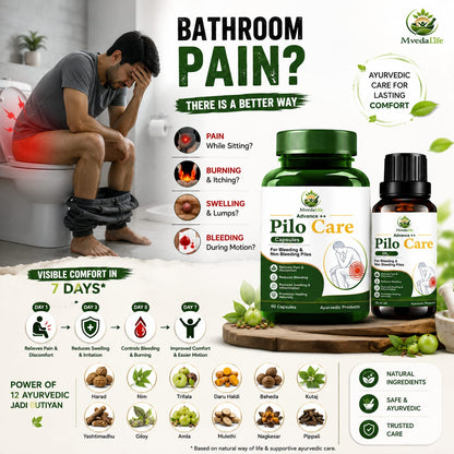 MvedaLife  Piles Care Capsules Oil
